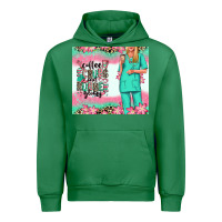 Emerald coffee scrubs rubber gloves nurse Urban Hoodie - RanaPortraitStore