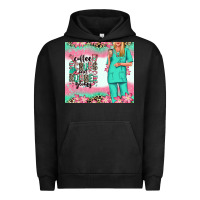 Pigment Black coffee scrubs rubber gloves nurse Urban Hoodie - RanaPortraitStore