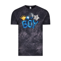 Cloud Black Birthday Boy Balloon Vintage Tee - Artiststas