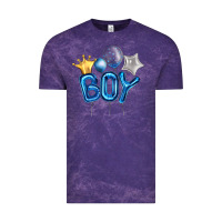 Cloud Purple Birthday Boy Balloon Vintage Tee - Artiststas