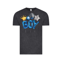 Vintage Black Birthday Boy Balloon Vintage Tee - Artiststas