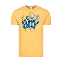 Vintage Mustard Birthday Boy Balloon Vintage Tee - Artiststas