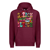 Burgundy sleigh girl sleigh Premium Hoodie - Zillion Design Studio