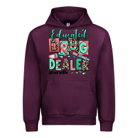 Mauve Wine educated drug dealer nurse life Urban Hoodie - RanaPortraitStore