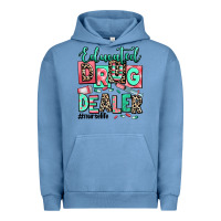 Pigment Pebble Blue educated drug dealer nurse life Urban Hoodie - RanaPortraitStore