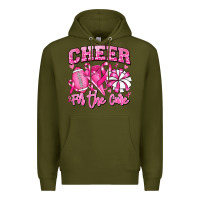 Army Green cheer for the cure american football Premium Hoodie - RanaPortraitStore
