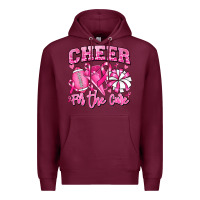Burgundy cheer for the cure american football Premium Hoodie - RanaPortraitStore