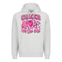 Dove Grey cheer for the cure american football Premium Hoodie - RanaPortraitStore