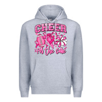 Heather Grey cheer for the cure american football Premium Hoodie - RanaPortraitStore