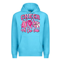 Ocean Blue cheer for the cure american football Premium Hoodie - RanaPortraitStore