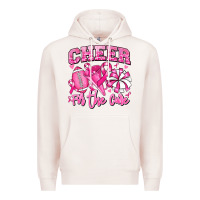 Pale Pink cheer for the cure american football Premium Hoodie - RanaPortraitStore