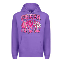 Purple cheer for the cure american football Premium Hoodie - RanaPortraitStore