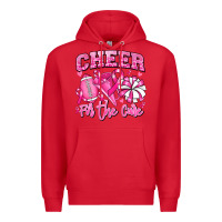 Red cheer for the cure american football Premium Hoodie - RanaPortraitStore