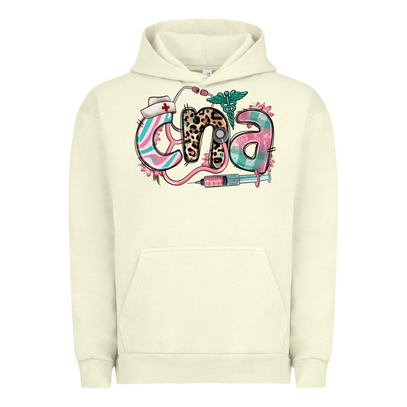Floral Cna Certified Nursing Assistant Urban Hoodie by RanaPortraitStore | Teevron