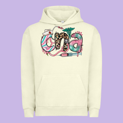 Urban Hoodie floral cna certified nursing assistant