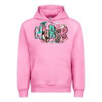 Fuchsia Pink floral nurse Urban Hoodie - RanaPortraitStore