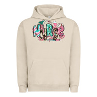 Pigment French Oak floral nurse Urban Hoodie - RanaPortraitStore