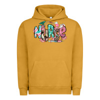 Pigment Peanut Butter floral nurse Urban Hoodie - RanaPortraitStore