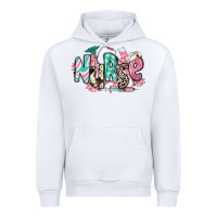 White floral nurse Urban Hoodie - RanaPortraitStore