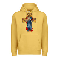 Antique Gold jesus christ cross Premium Hoodie - texasbilliewilder