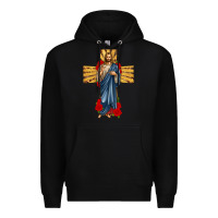Black jesus christ cross Premium Hoodie - texasbilliewilder