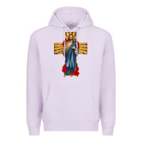 Lilac jesus christ cross Premium Hoodie - texasbilliewilder