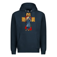 Navy jesus christ cross Premium Hoodie - texasbilliewilder