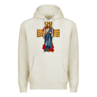 Oatmeal Heather jesus christ cross Premium Hoodie - texasbilliewilder