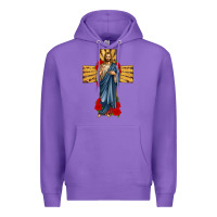 Purple jesus christ cross Premium Hoodie - texasbilliewilder