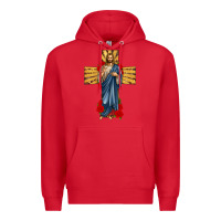 Red jesus christ cross Premium Hoodie - texasbilliewilder