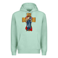 Seafoam jesus christ cross Premium Hoodie - texasbilliewilder