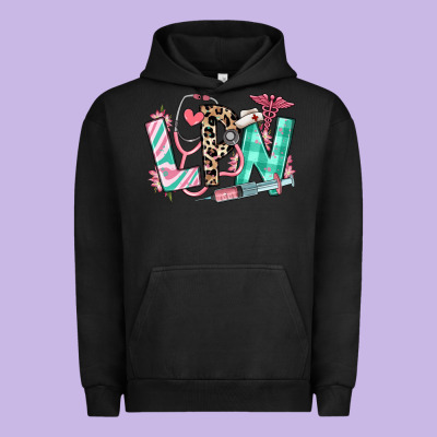 Urban Hoodie floral lpn licensed practical nurse