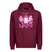 Burgundy tackle cancer halloween ghosts american football Premium Hoodie - RanaPortraitStore