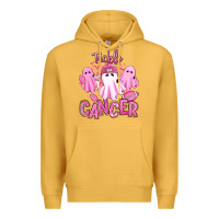 Mustard tackle cancer halloween ghosts american football Premium Hoodie - RanaPortraitStore