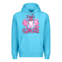 Ocean Blue tackle cancer halloween ghosts american football Premium Hoodie - RanaPortraitStore