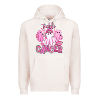 Pale Pink tackle cancer halloween ghosts american football Premium Hoodie - RanaPortraitStore
