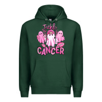 Sports Green tackle cancer halloween ghosts american football Premium Hoodie - RanaPortraitStore