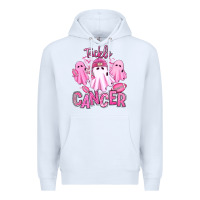 White tackle cancer halloween ghosts american football Premium Hoodie - RanaPortraitStore