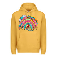 Mustard school rainbow Premium Hoodie - AdoDesignShop