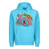 Ocean Blue school rainbow Premium Hoodie - AdoDesignShop