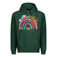 Sports Green school rainbow Premium Hoodie - AdoDesignShop