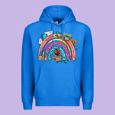 School Rainbow Premium Hoodie Designed By Adodesignshop