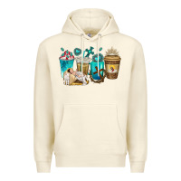 Sandshell jesus coffee cups Premium Hoodie - texasbilliewilder