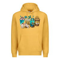 Mustard jesus coffee cups Premium Hoodie - texasbilliewilder