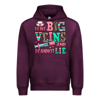 Mauve Wine i like big veins and i cannot lie Urban Hoodie - RanaPortraitStore
