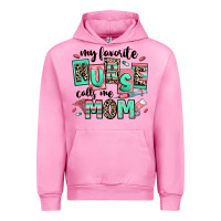 Fuchsia Pink my favorite nurse calls me mom Urban Hoodie - RanaPortraitStore