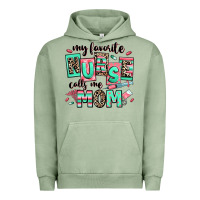 Pigment Oil Green my favorite nurse calls me mom Urban Hoodie - RanaPortraitStore