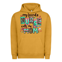 Pigment Peanut Butter my favorite nurse calls me mom Urban Hoodie - RanaPortraitStore