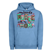Pigment Pebble Blue my favorite nurse calls me mom Urban Hoodie - RanaPortraitStore