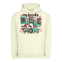 Pigment Pistachio my favorite nurse calls me mom Urban Hoodie - RanaPortraitStore